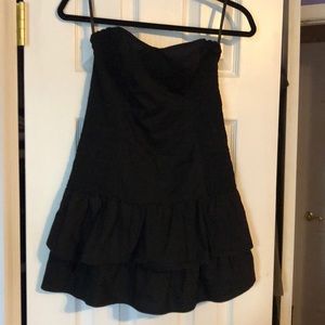 Strapless Black Mini Dress